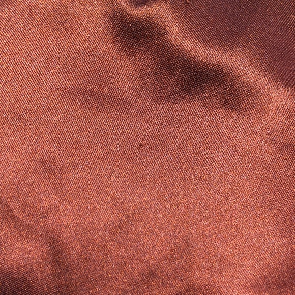 Reformation Annika Off-The-Shoulder Draped Silk-Charmeuse Top in Oxide - Picture 9 of 16